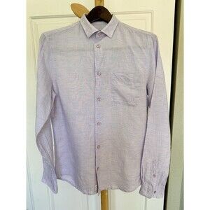 Armani Exchange Men’s  Subtle Purple Pink Button Down Shirt Size S